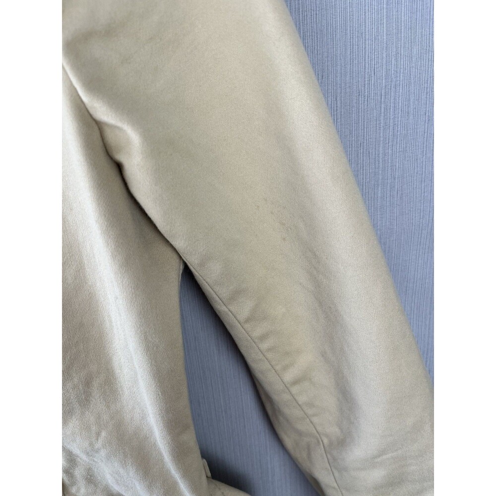 Quiet Luxury Preppy Belted Trench Coat Khaki Cotton Banana Republic‎ Factory M - Picture 11 of 14
